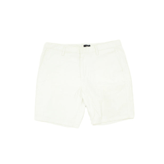 River Island Women's Shorts UK 8 White Cotton with Other