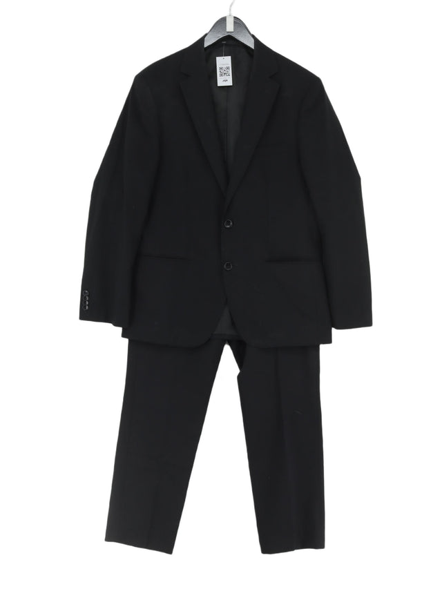 French Connection Men's Two Piece Suit Chest: 40 in Black