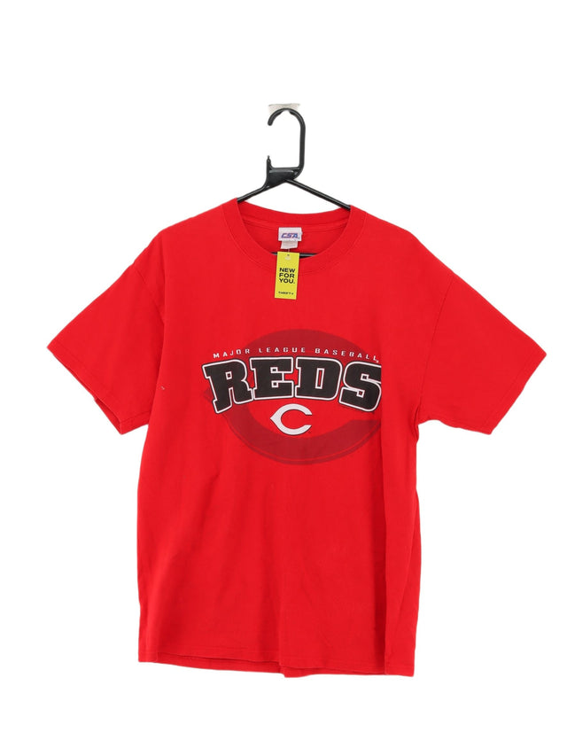 Vintage Men's T-Shirt L Red 100% Cotton