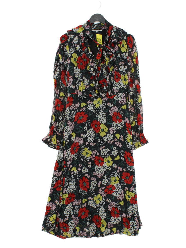 Lily And Lionel Women's Midi Dress UK 10 Multi 100% Viscose