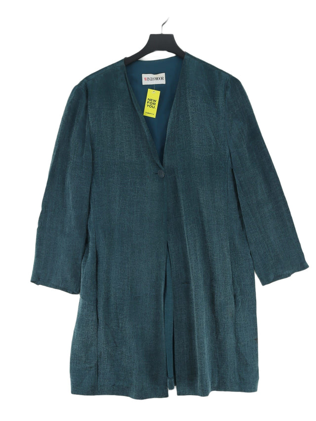 Windsmoor Women's Cardigan UK 14 Blue Other with Viscose