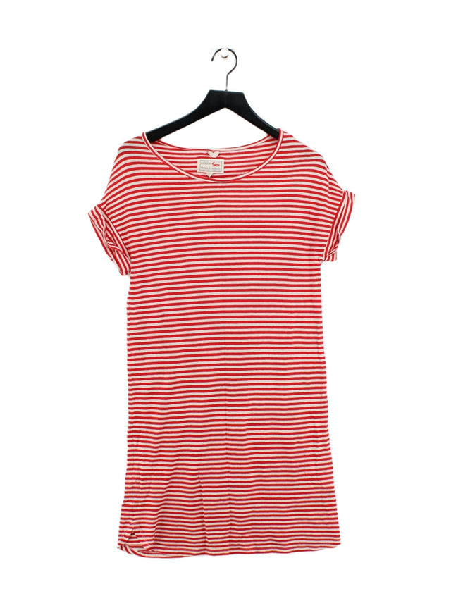 Aubin & Wills Women's Top XS Red Cotton with Linen, Lyocell Modal