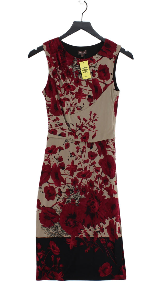 Phase Eight Women's Midi Dress UK 8 Tan Polyester with Elastane