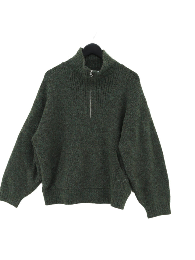 Weekday Women's Jumper S Green Polyester with Elastane, Mohair, Polyamide, Wool