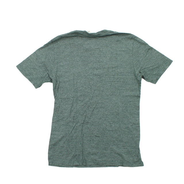H&M Men's T-Shirt S Green 100% Cotton