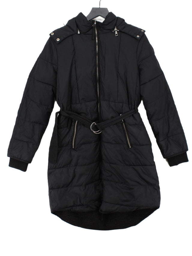 Whistles Women's Coat M Black Polyamide with Acrylic, Cotton, Polyester
