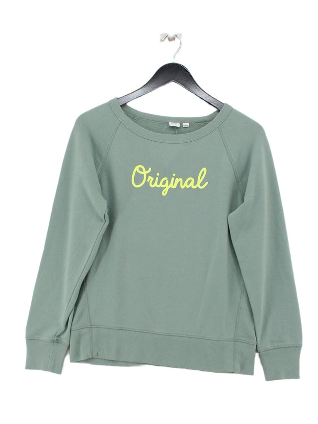 Gap Women's Jumper XS Green Cotton with Polyester