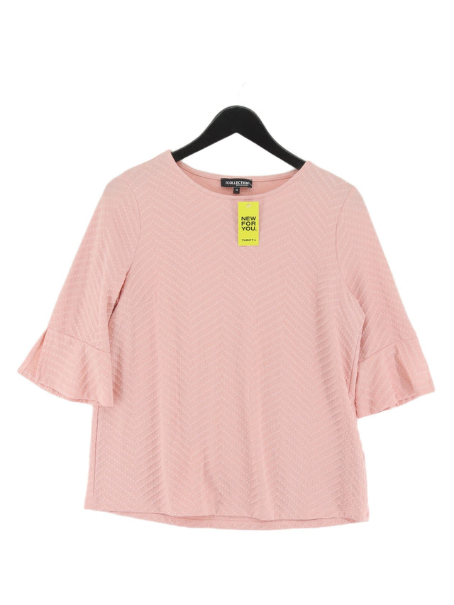 Debenhams Women's Top UK 14 Pink Polyester with Elastane