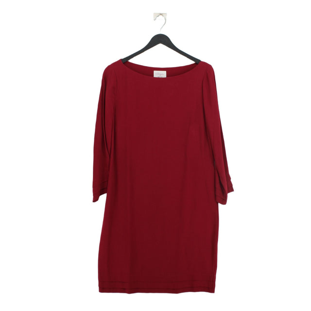 Allegra By Allegra Hicks Women's Midi Dress UK 12 Red 100% Viscose