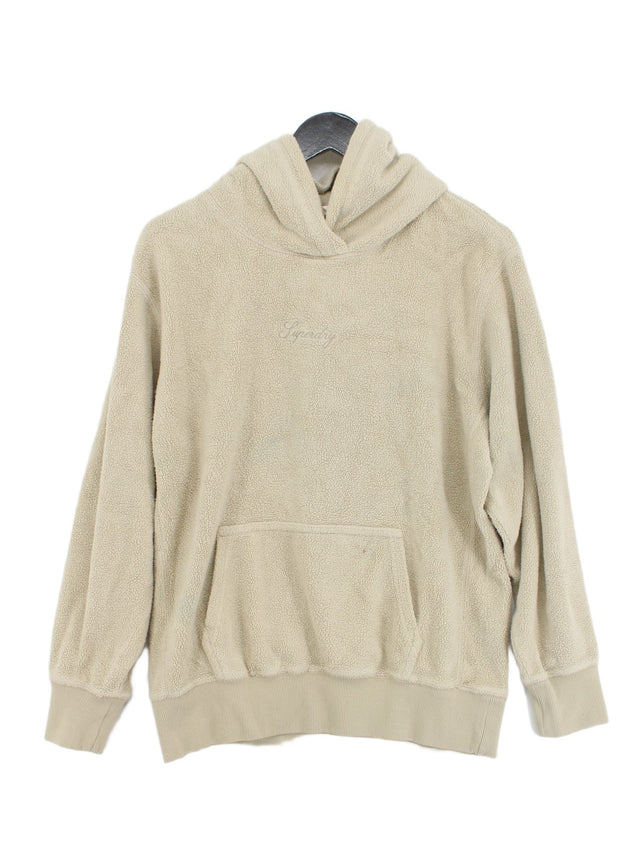 Superdry Women's Hoodie XS Cream Cotton with Polyester