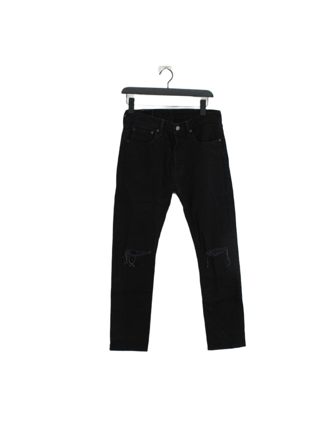 Levi’s Men's Jeans W 30 in Black Cotton with Elastane