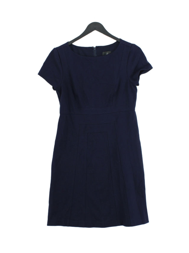 Adrianna Papell Women's Midi Dress UK 8 Blue Rayon with Elastane, Nylon