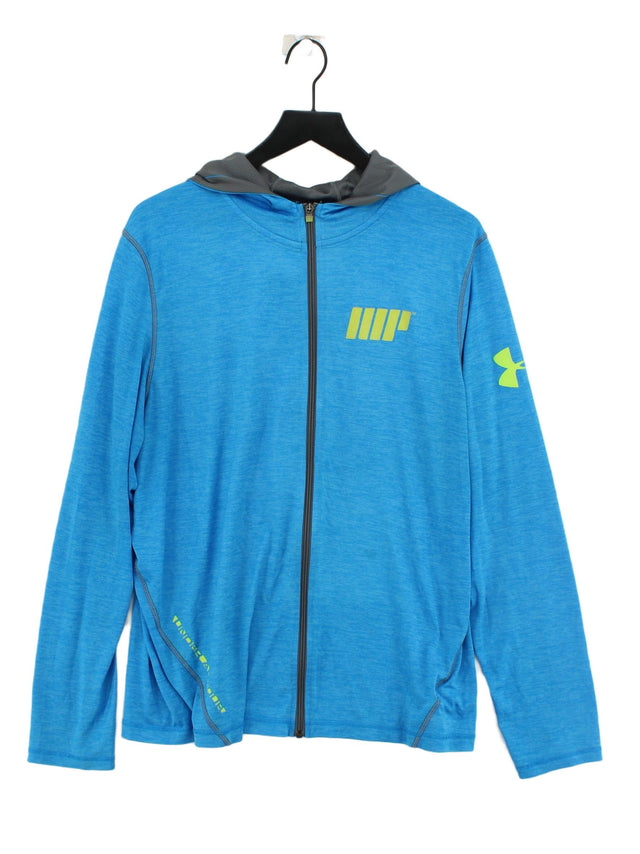 Under Armour Men's Hoodie L Blue 100% Polyester