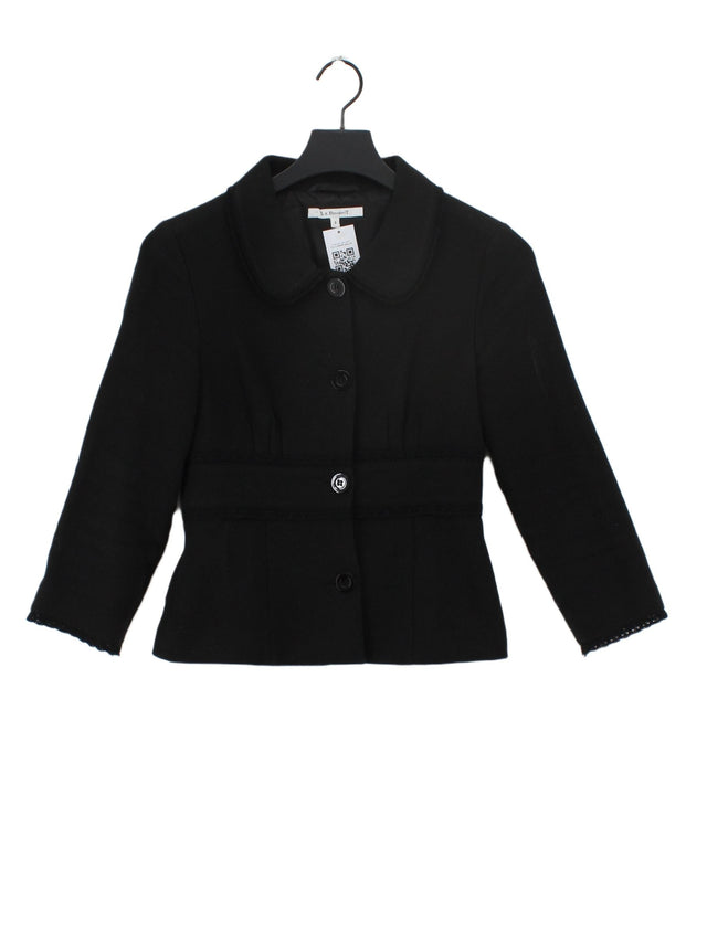 L.K. Bennett Women's Blazer UK 8 Black 100% Cotton