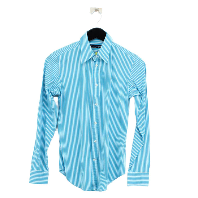 Ralph Lauren Women's Shirt UK 10 Blue 100% Cotton