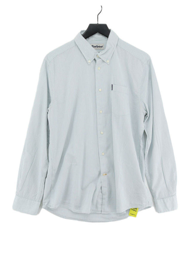 Barbour Men's Shirt Chest: 40 in White 100% Cotton