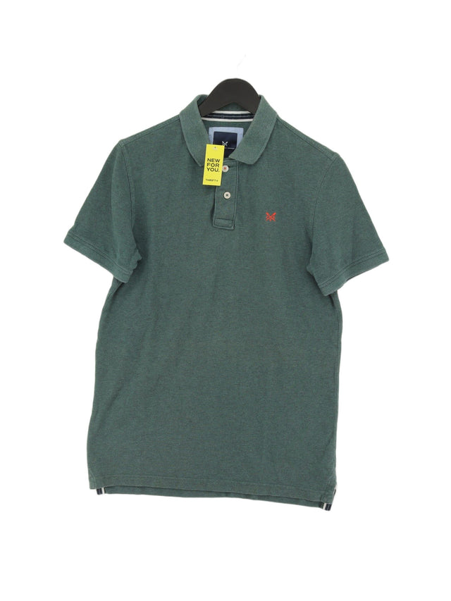 Crew Clothing Men's Polo S Green 100% Cotton