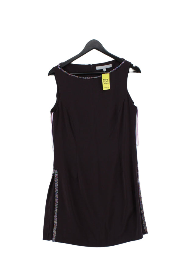 Next Women's Midi Dress UK 14 Brown 100% Polyester