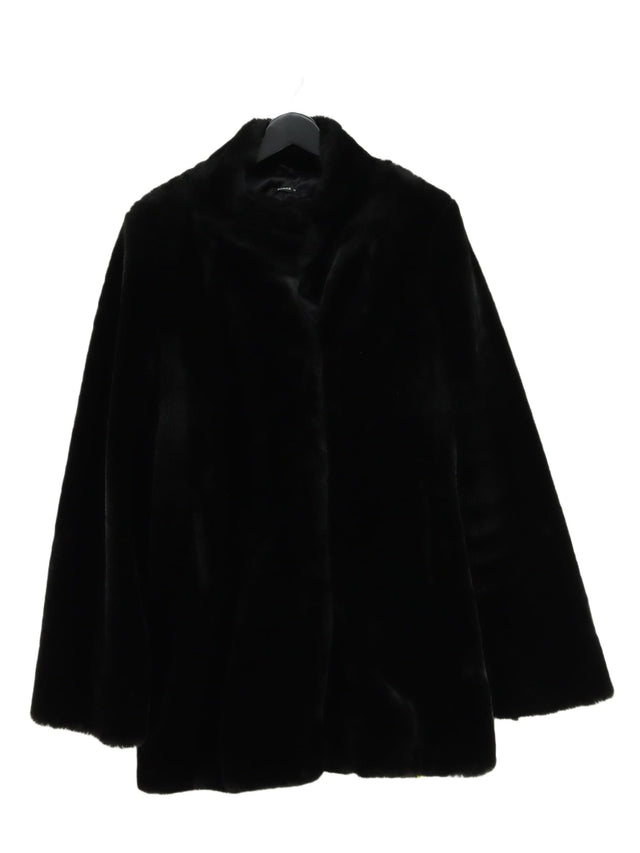 Roman Women's Coat UK 18 Black Acrylic with Polyester