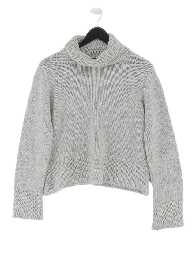 Taifun Women's Jumper UK 16 Grey Wool with Angora, Cashmere, Polyamide, Viscose