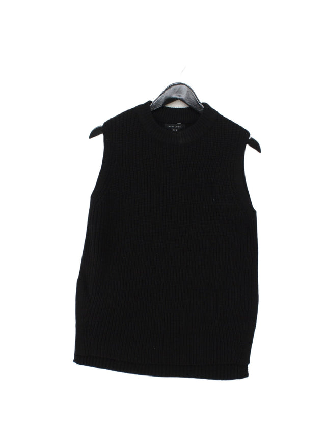 New Look Women's T-Shirt S Black 100% Acrylic