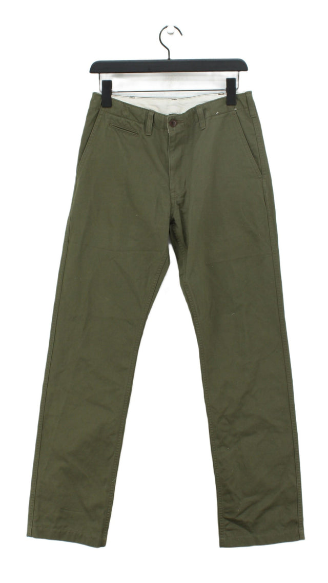 Uniqlo Women's Trousers W 29 in Green 100% Cotton