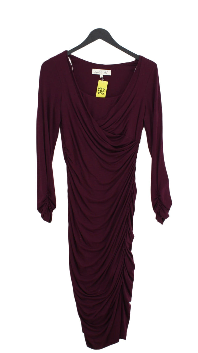 Damsel In A Dress Women's Midi Dress UK 8 Purple Viscose with Elastane