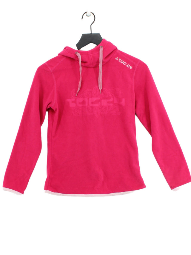 Tog24 Women's Hoodie UK 8 Pink 100% Polyester