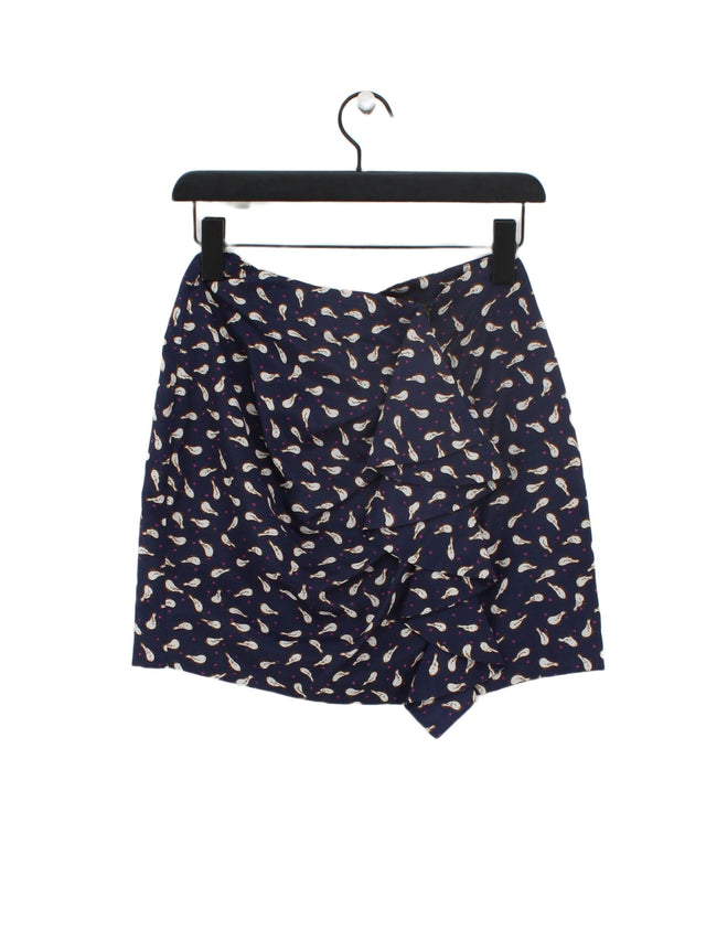 Lucca Couture Women's Mini Skirt S Blue 100% Polyester