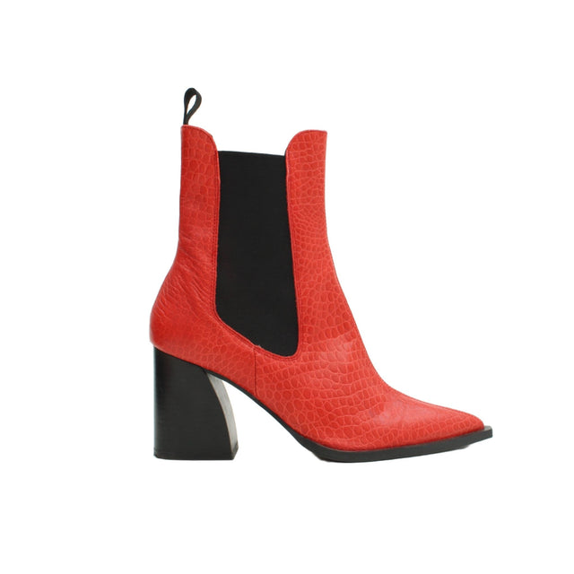 Topshop Women's Boots UK 7 Red 100% Other