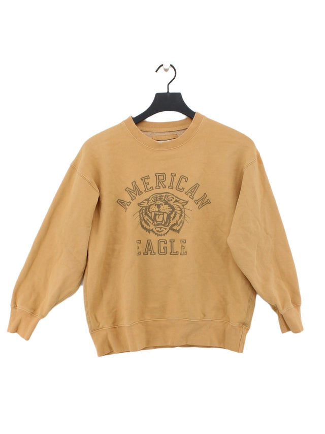 American Eagle Outfitters Women's Jumper XS Tan Cotton with Polyester