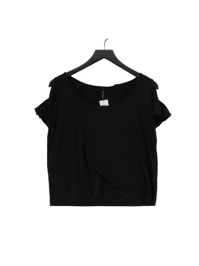 Naf Naf Women's Top S Black Polyester with Cotton