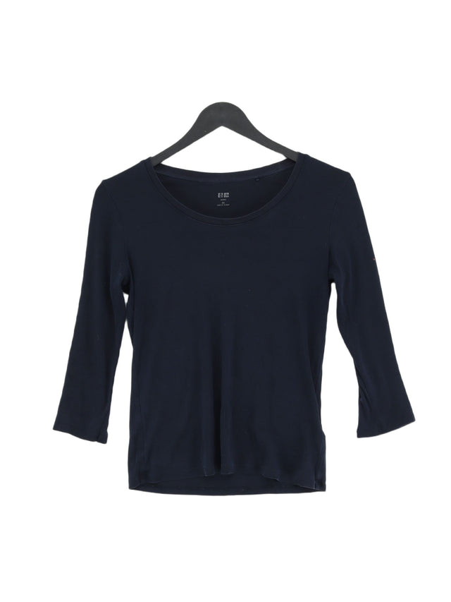 Uniqlo Women's Top XS Blue 100% Other