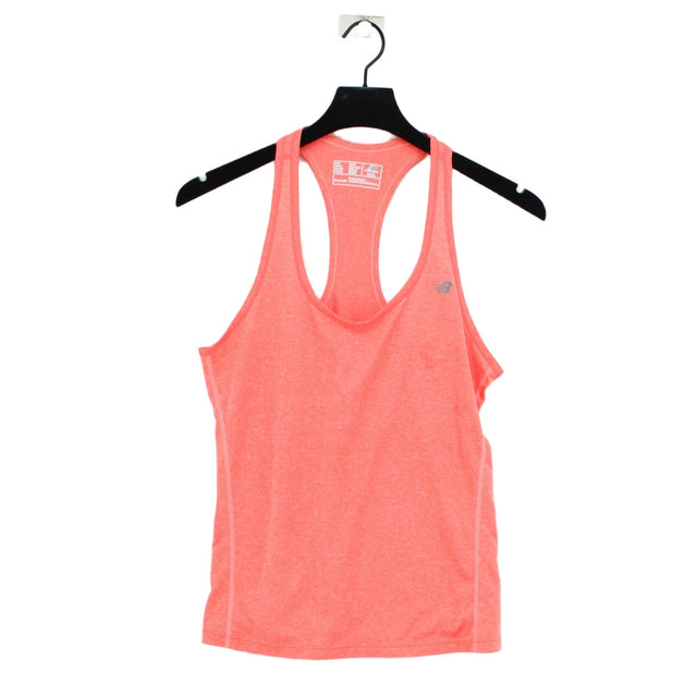 New Balance Women's T-Shirt M Orange 100% Other