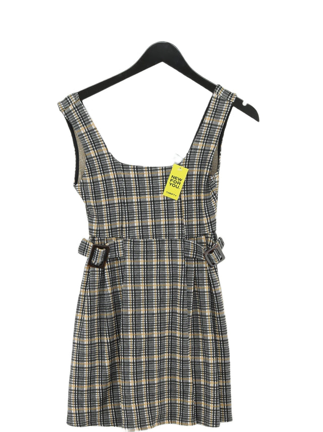 Topshop Women's Mini Dress UK 8 Multi Polyester with Cotton, Elastane