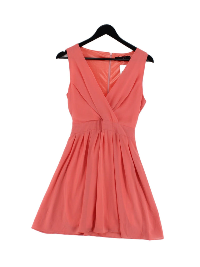 Tenki Women's Midi Dress UK 10 Pink 100% Polyester