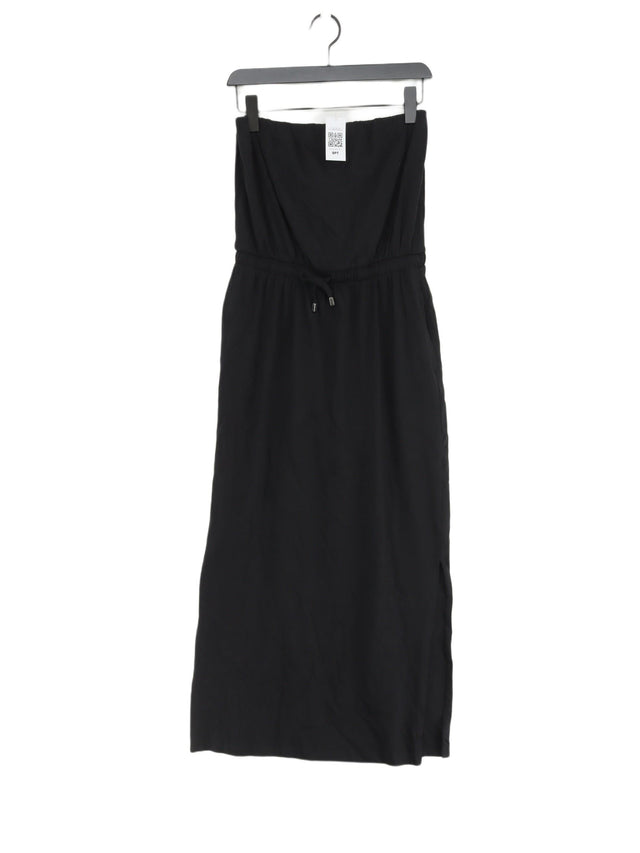 Next Women's Maxi Dress UK 12 Black 100% Cotton
