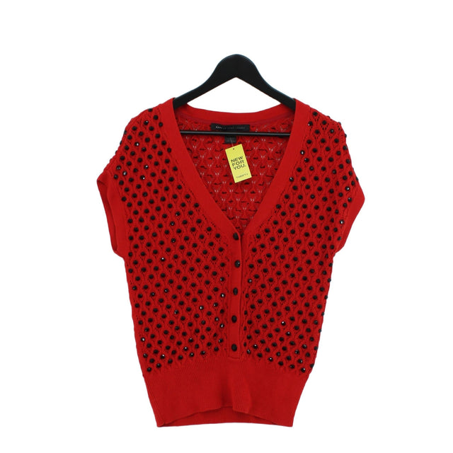 Marc Jacobs Women's Cardigan M Red Cotton with Other