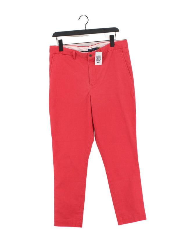 Ralph Lauren Women's Jeans UK 12 Pink Cotton with Elastane