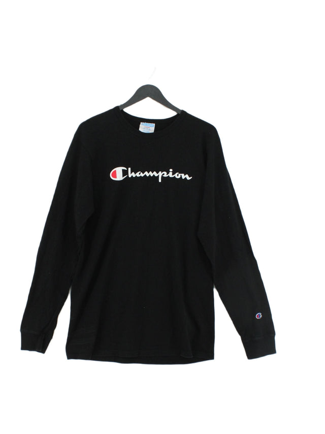 Champion Men's Polo L Black 100% Cotton