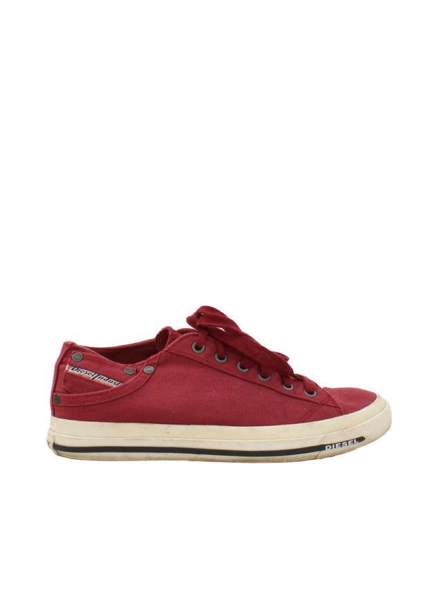 Diesel Women's Trainers UK 5.5 Red 100% Other