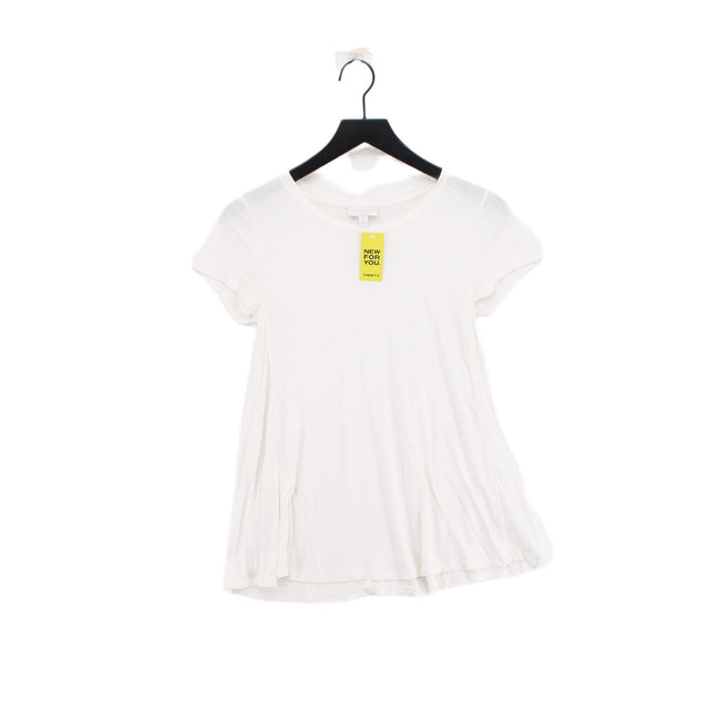 The White Company Women's T-Shirt XS White Elastane with Viscose