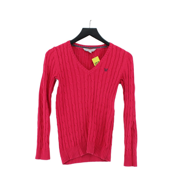 Crew Clothing Women's Jumper UK 10 Pink 100% Cotton
