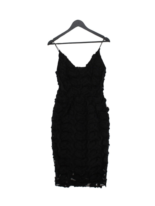 Finery Women's Midi Dress UK 8 Black 100% Polyester
