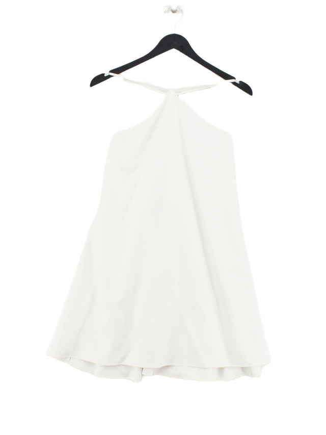 Milly Women's Midi Dress UK 4 White Polyester with Elastane