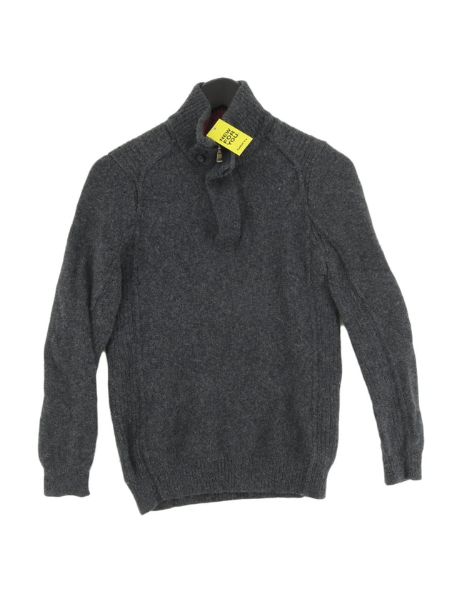 Ted Baker Men's Jumper Chest: 36 in Grey 100% Wool