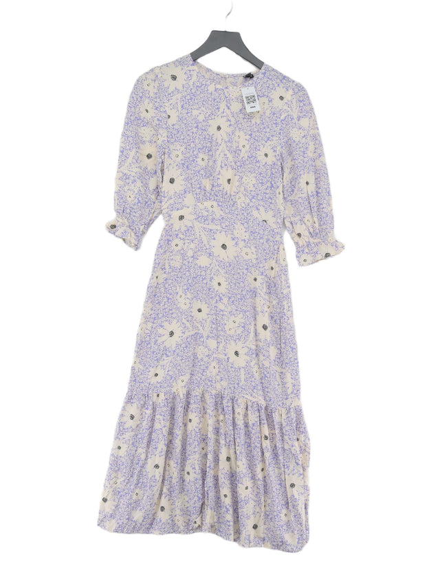 Nobody's Child Women's Maxi Dress UK 6 Purple 100% Viscose
