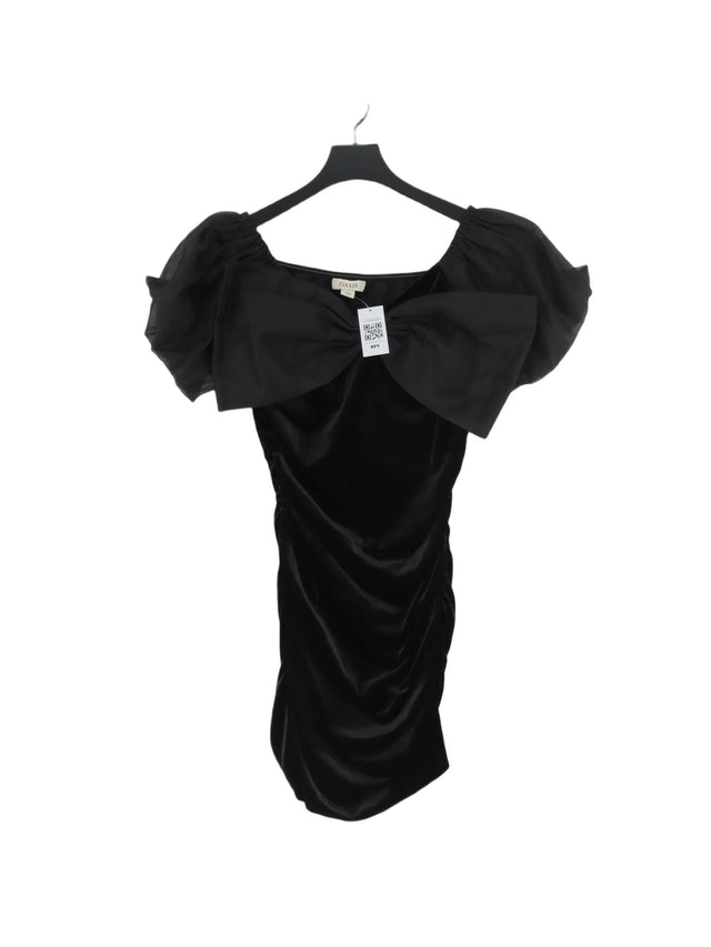 Oasis Women's Midi Dress M Black Polyester with Spandex