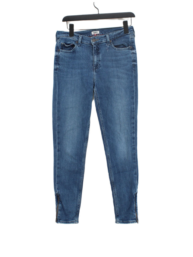 Tommy Hilfiger Women's Jeans W 30 in Blue Cotton with Elastane, Lyocell Modal
