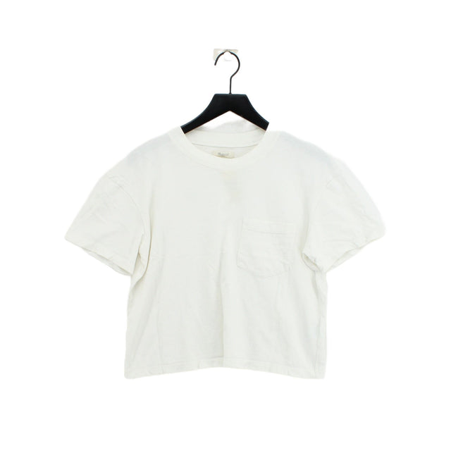 Madewell Women's T-Shirt M White 100% Cotton